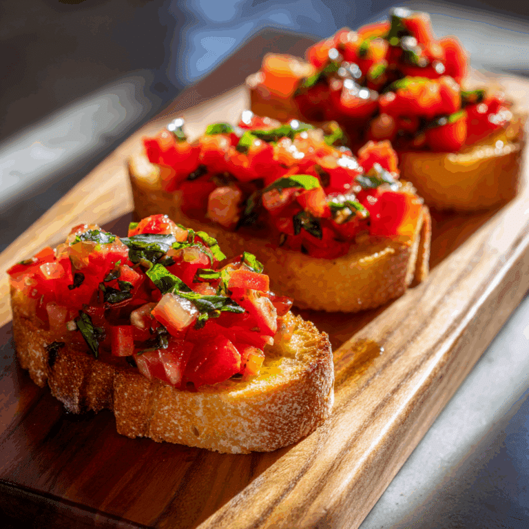 Tomato Basil Bruschetta Recipe