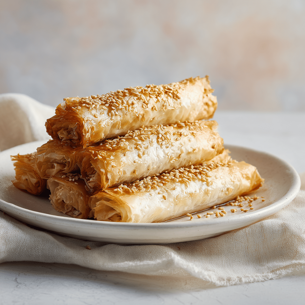 Crispy Feta Phyllo Rolls Recipe - Recipe Image