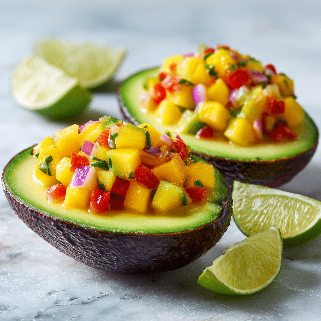 Spicy Mango Avocado Cups Recipe - Recipe Image