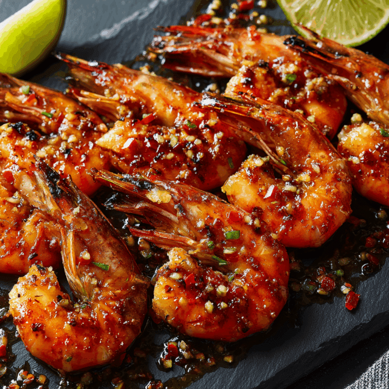 Spicy Grilled Shrimp with Chili-Lime Butter Recipe