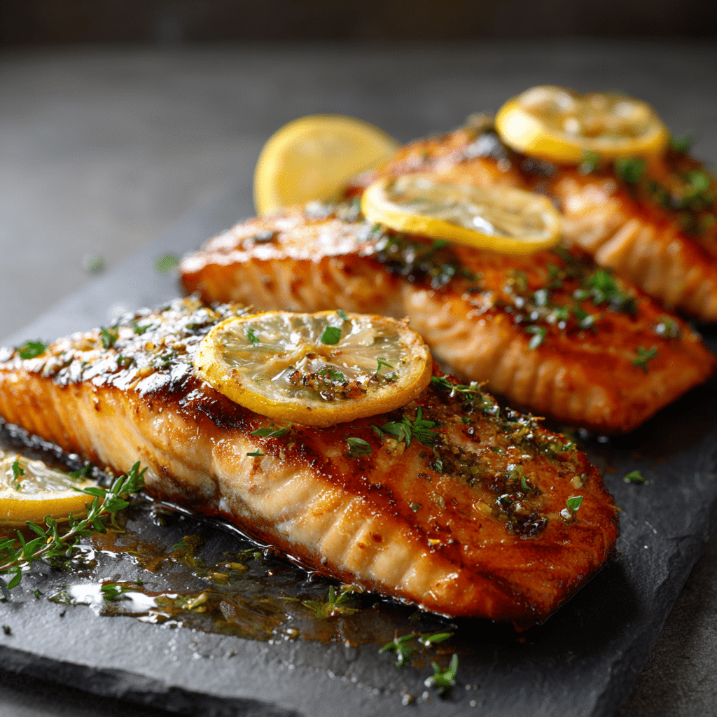 Lemon-Herb Grilled Salmon Recipe - Recipe Image