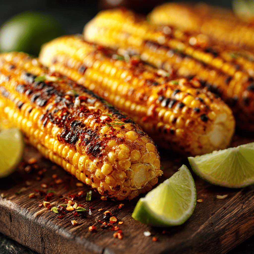 Charred Corn with Chili-Lime Butter Recipe - Recipe Image