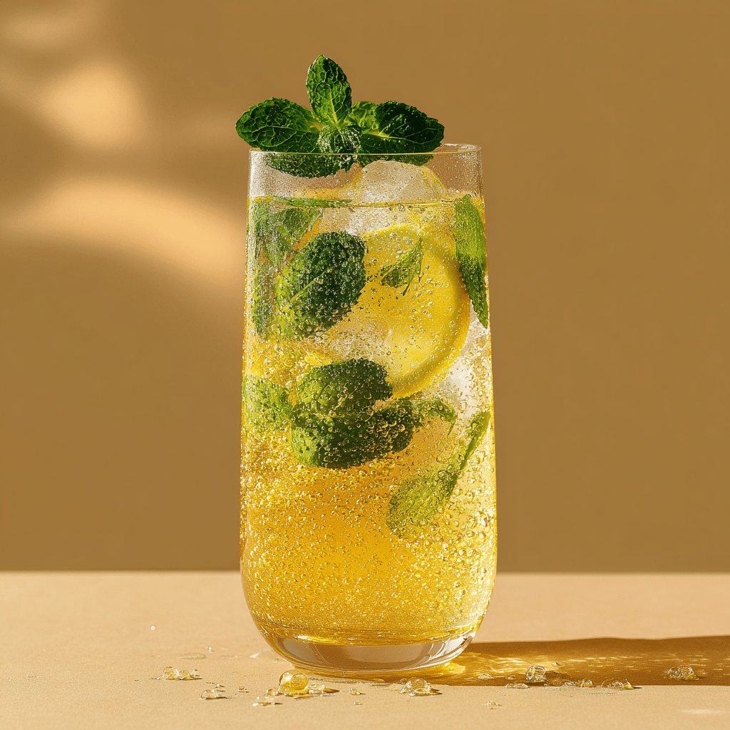 Lemon Mint Sparkling Drink Recipe - Recipe Image
