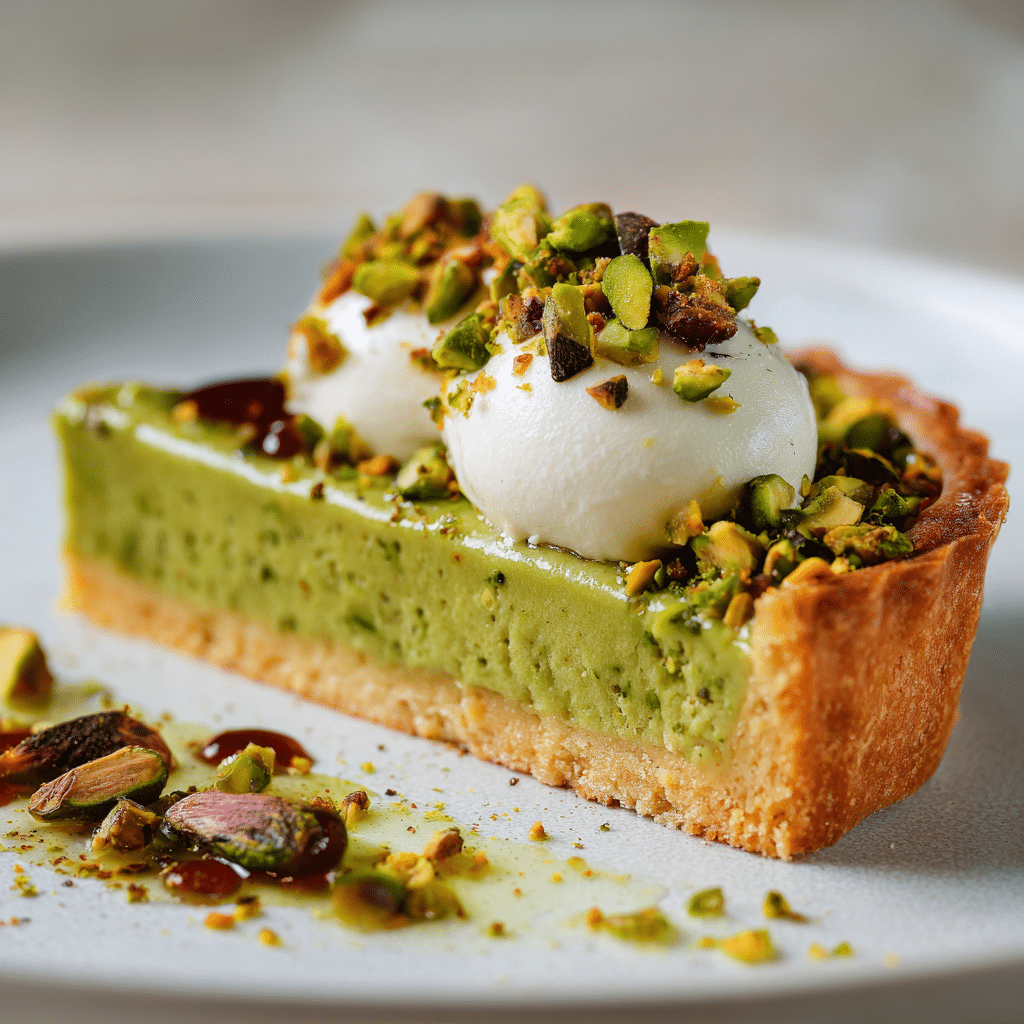 Pistachio Cream Tart Recipe - Recipe Image