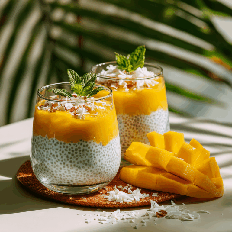 Mango Coconut Chia Pudding Recipe
