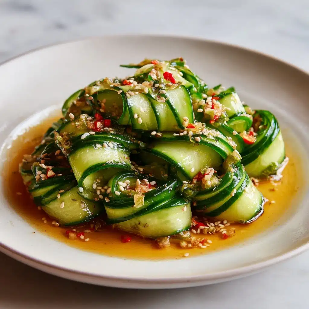 Easy & Quick Spicy Asian Cucumber Salad Recipe - Recipe Image