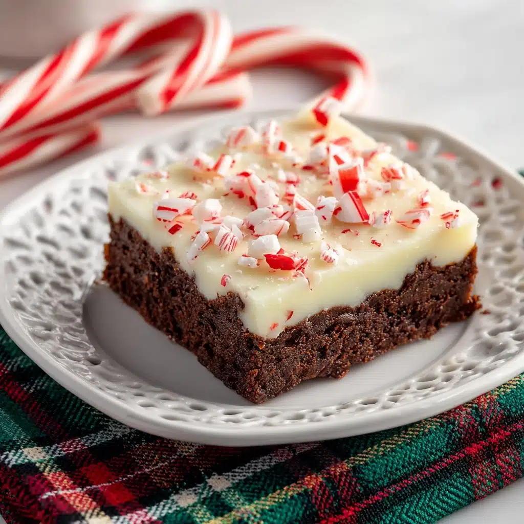 Peppermint Bark Brownies Recipe - Recipe Image