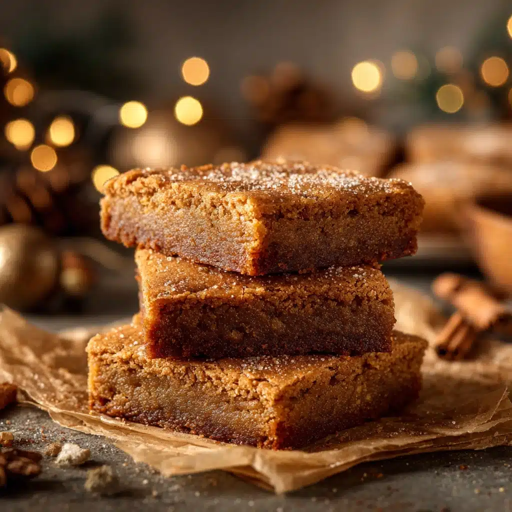 Gingerbread Blondie Bars Recipe - Recipe Image
