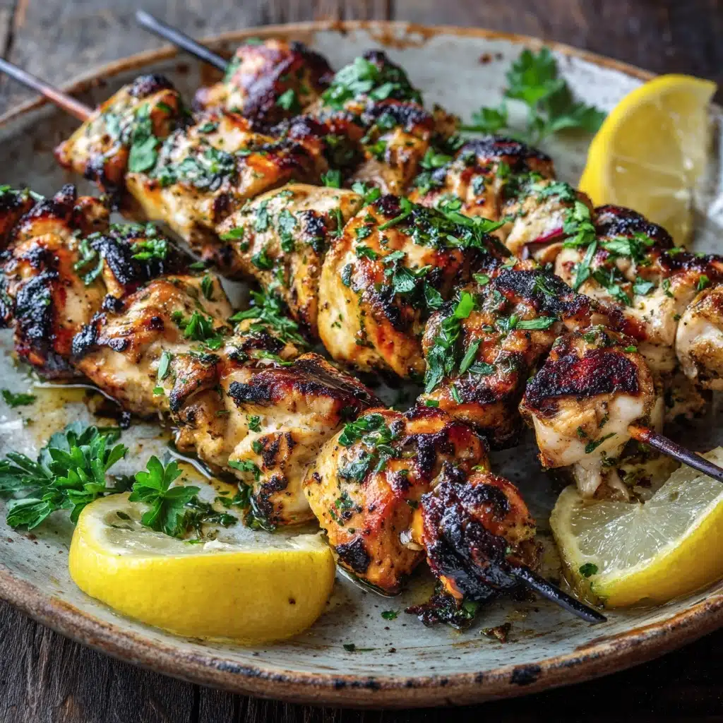 Grilled Chicken & Veggie Skewers Recipe - Recipe Image