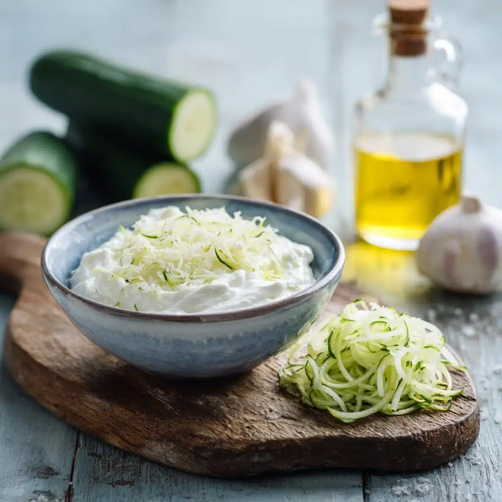 Cucumber Yogurt Dip (Tzatziki) Recipe - Recipe Image