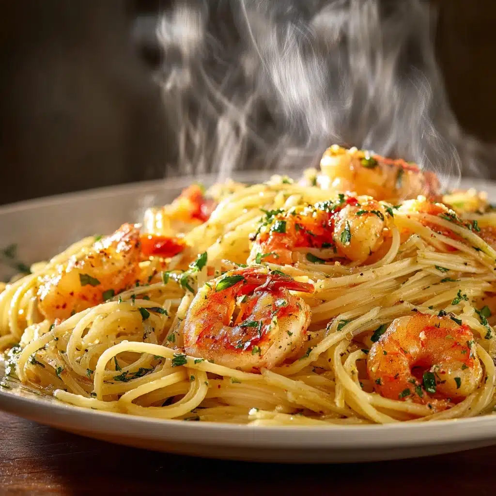 Garlic Butter Shrimp Pasta Recipe - Recipe Image