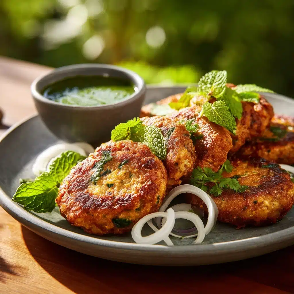 Shami Kebab with Mint Chutney Recipe - Recipe Image