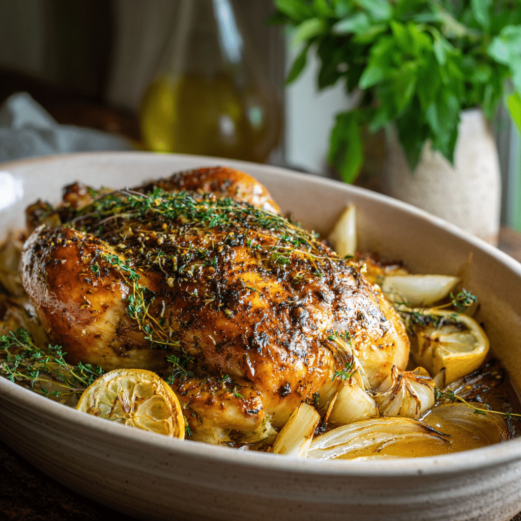 Slow Cooker Roast Chicken Recipe - Recipe Image
