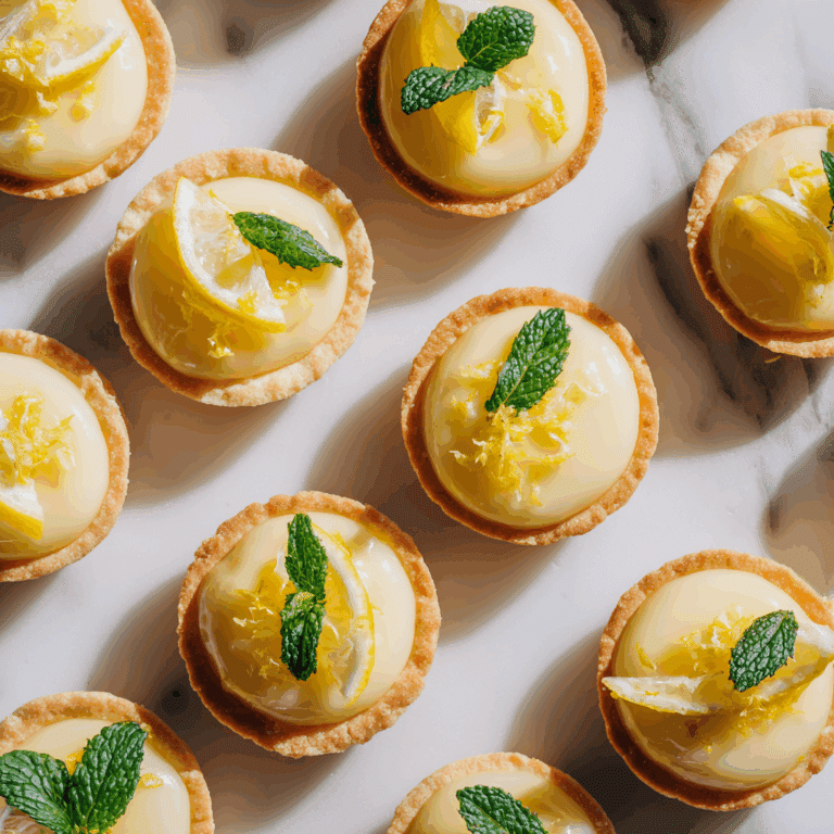 Mini Lemon Curd Tartlets with Shortbread Crust
