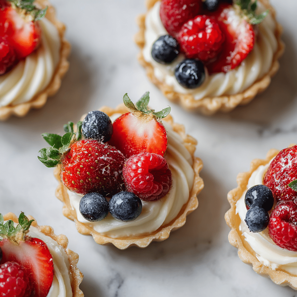 Mini Berry Mascarpone Tartlets - Recipe Image