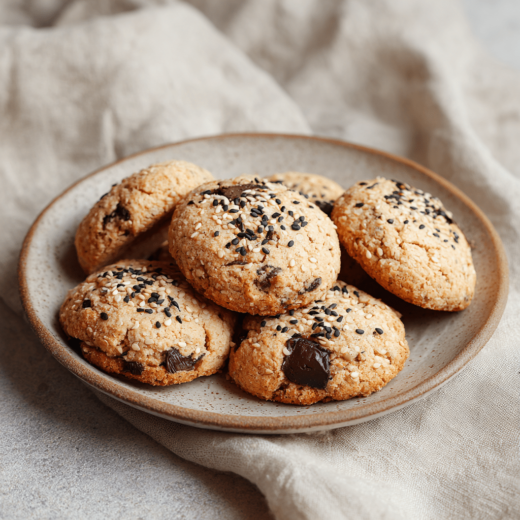 Tahini Chocolate Chunk Cookies - Recipe Image