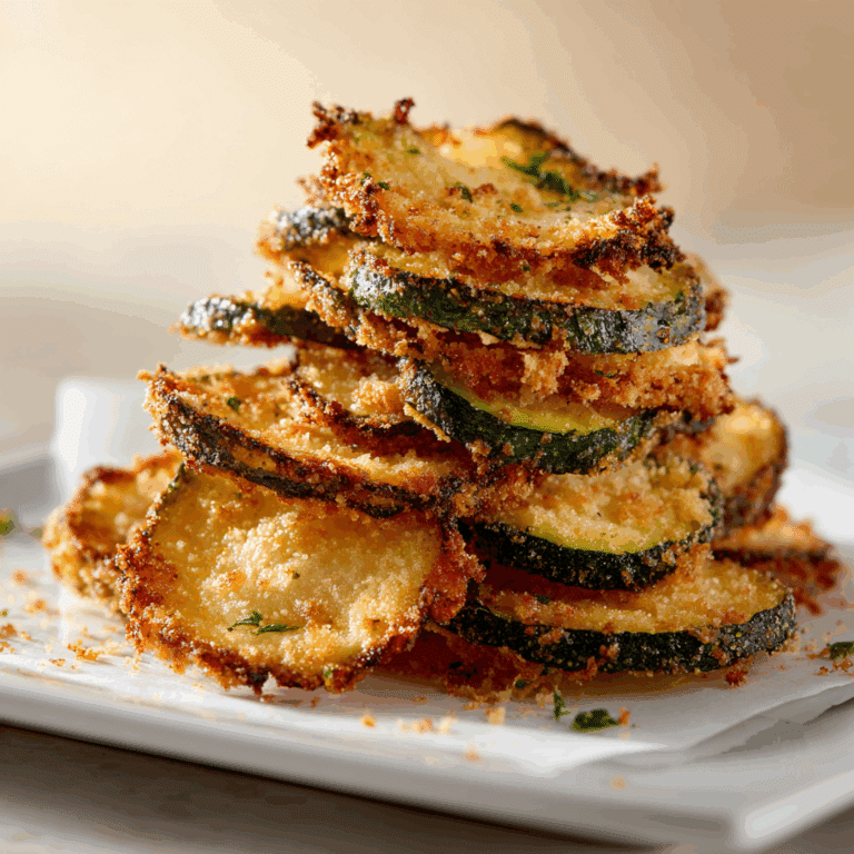 Crispy Parmesan Zucchini Chips Recipe