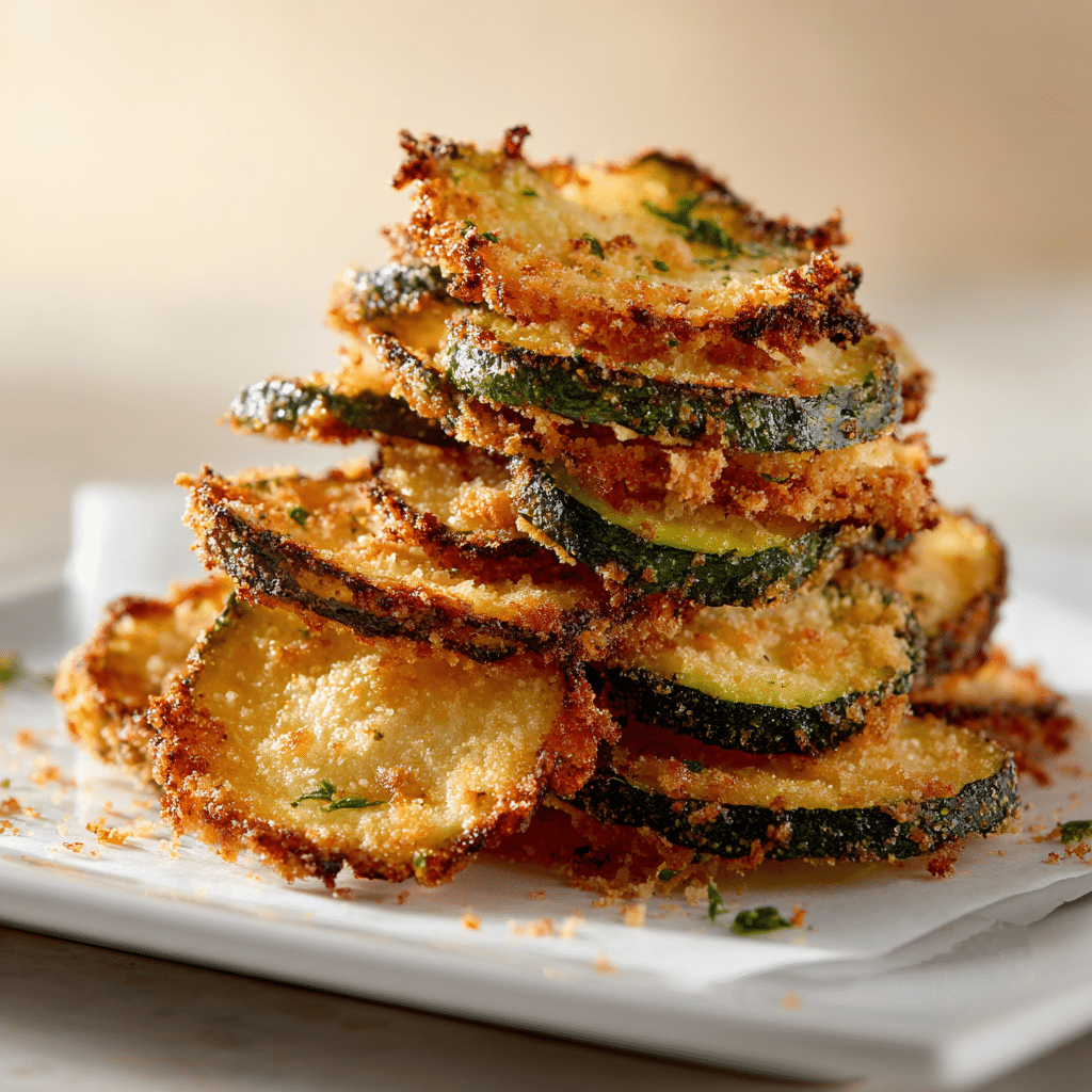 Crispy Parmesan Zucchini Chips Recipe