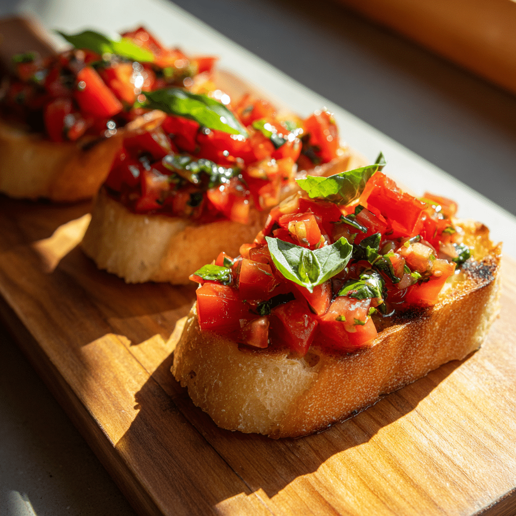 Tomato Basil Bruschetta Recipe - Recipe Image