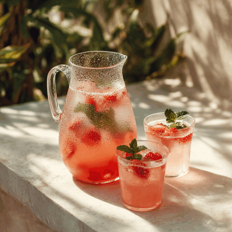 Strawberry Mint Lemonade Recipe