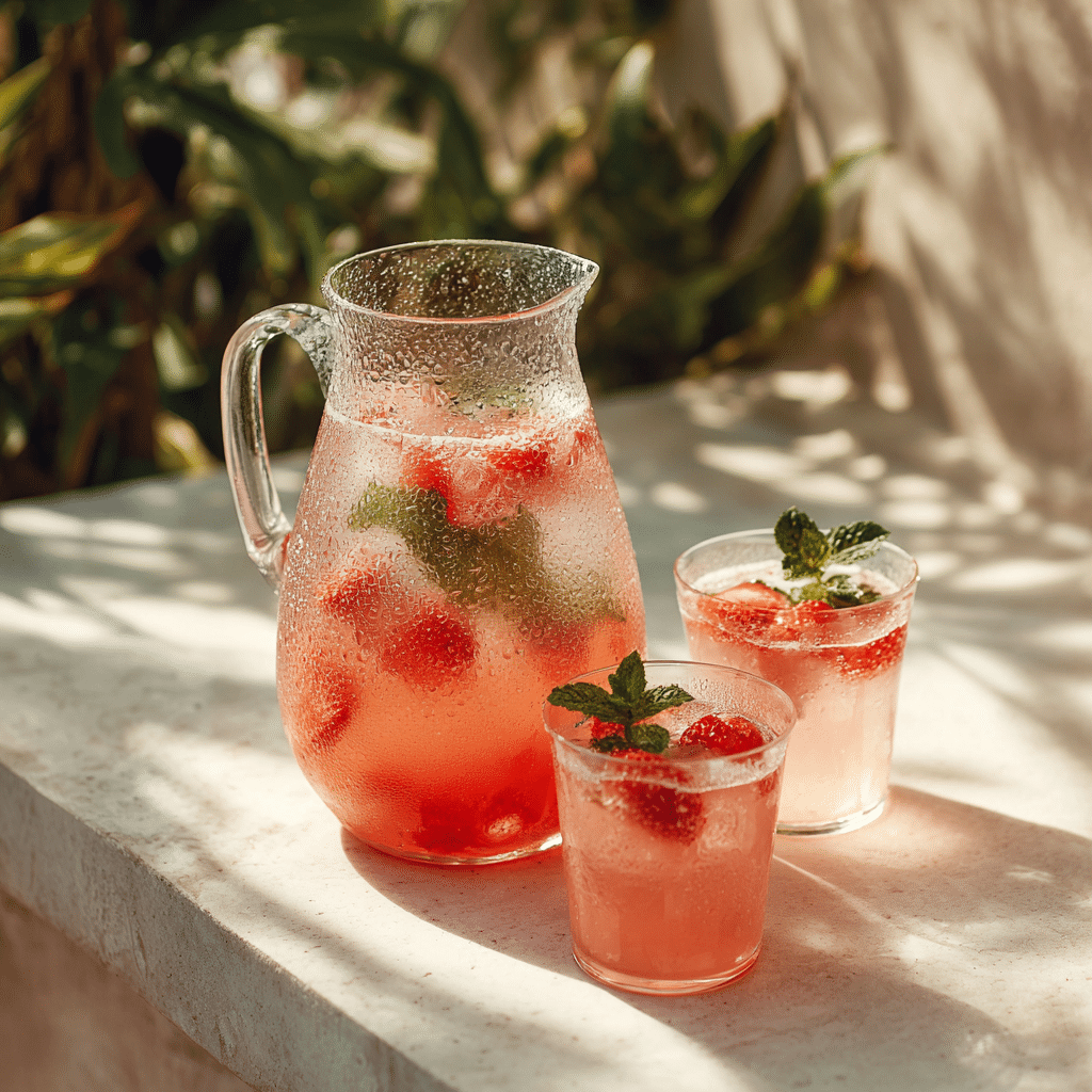 Strawberry Mint Lemonade Recipe