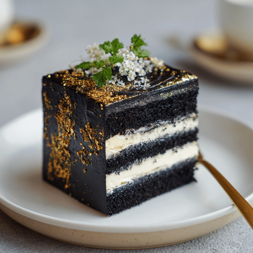 Midnight Black Velvet Cake Recipe - Recipe Image