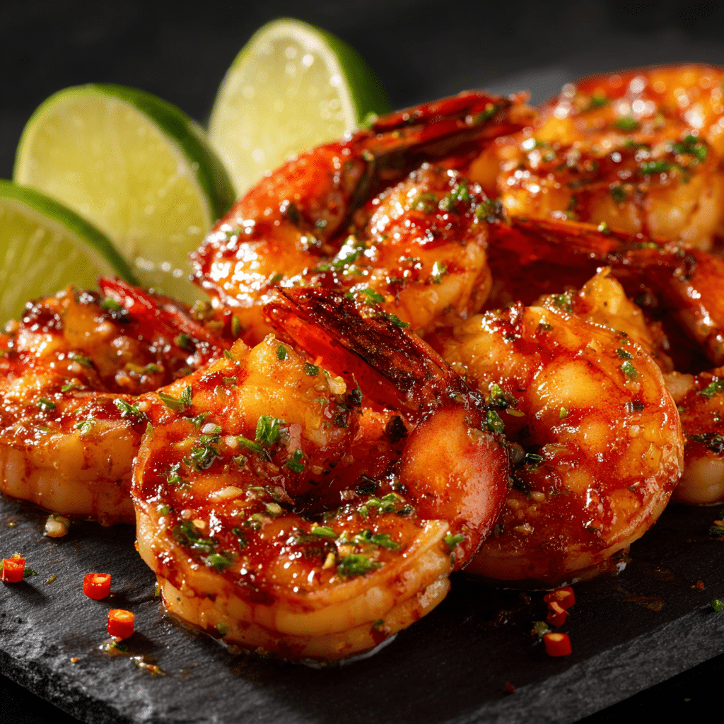 Spicy Grilled Shrimp with Chili-Lime Butter Recipe - Recipe Image