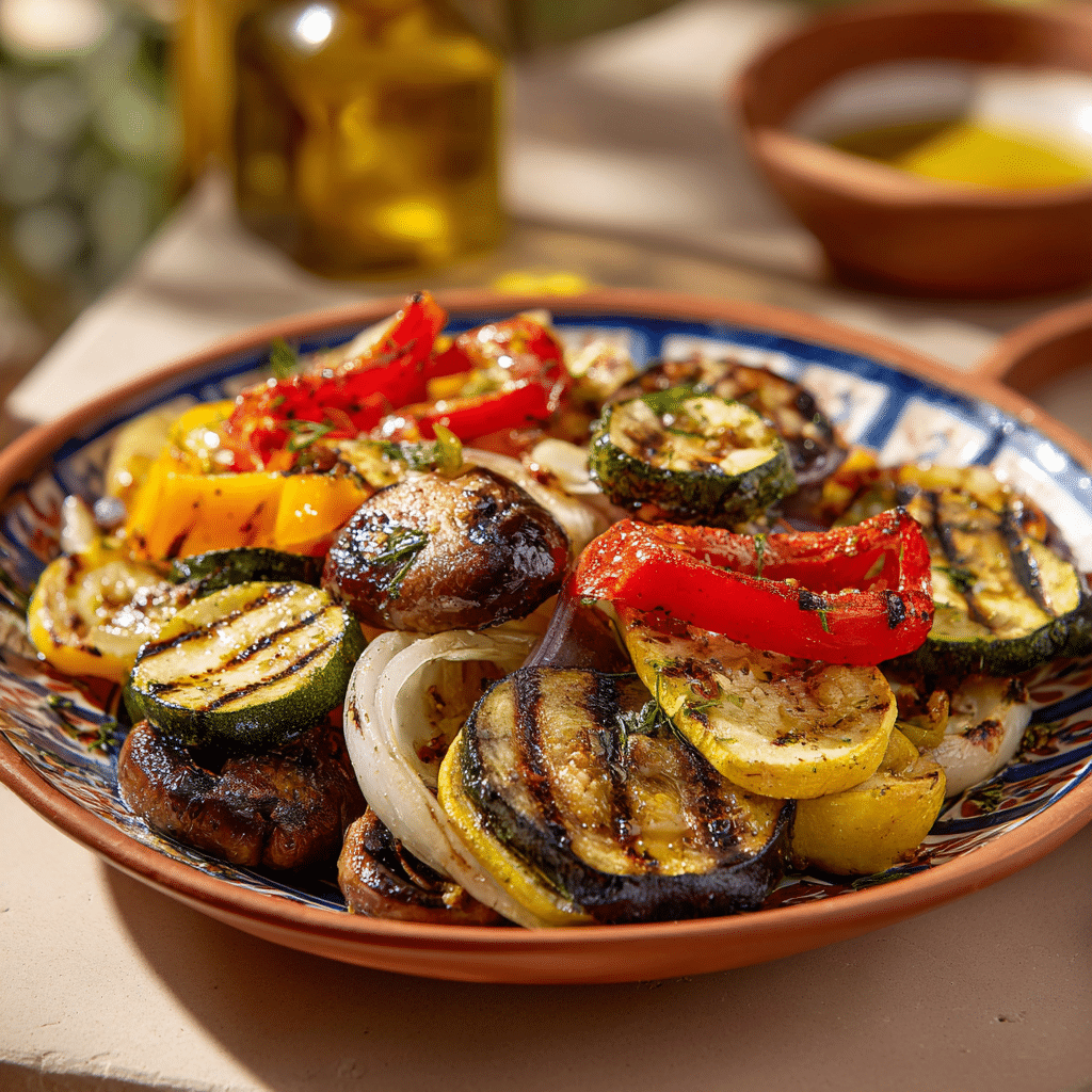 Mediterranean Vegetable Grill Platter Recipe - Recipe Image