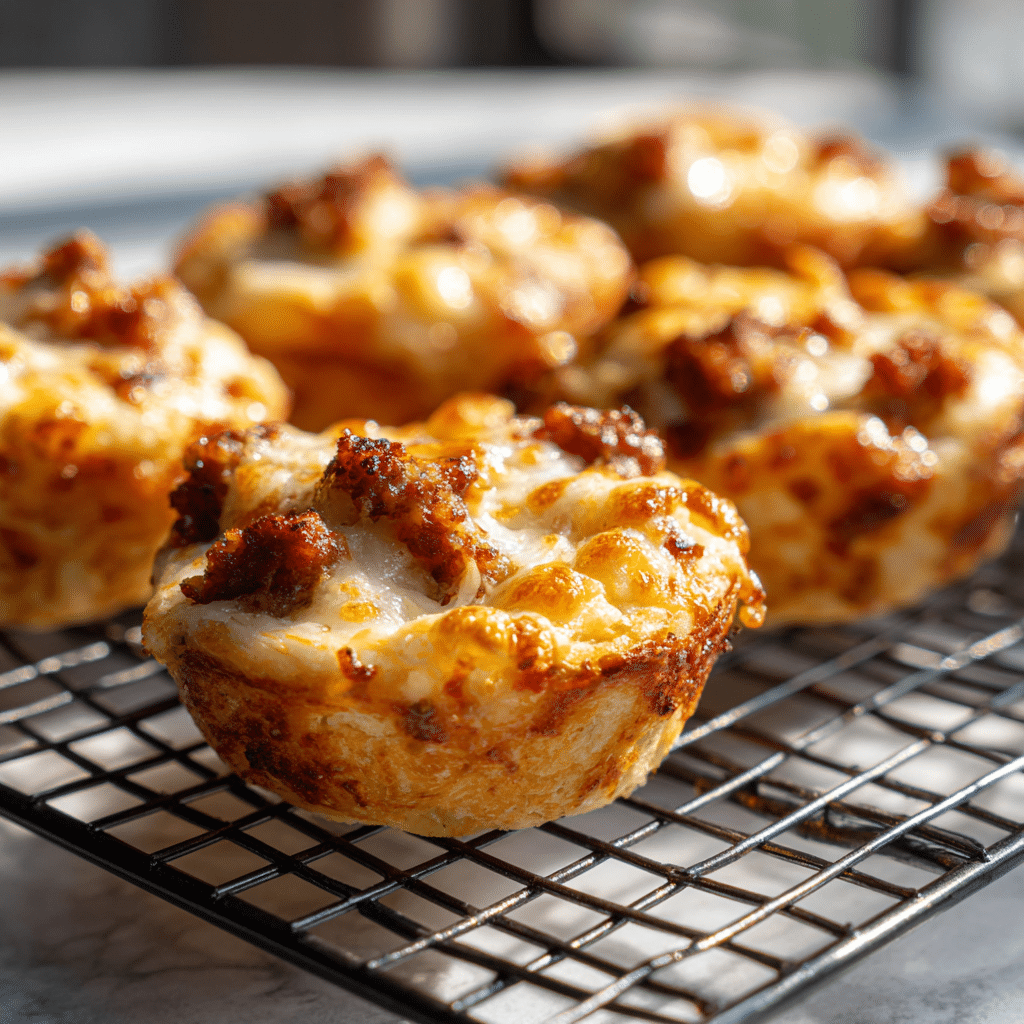 Mini Sausage Pizza Cups Recipe