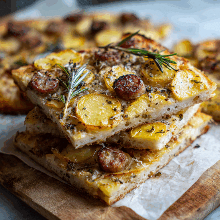Smoky Sausage & Potato Pizza Recipe