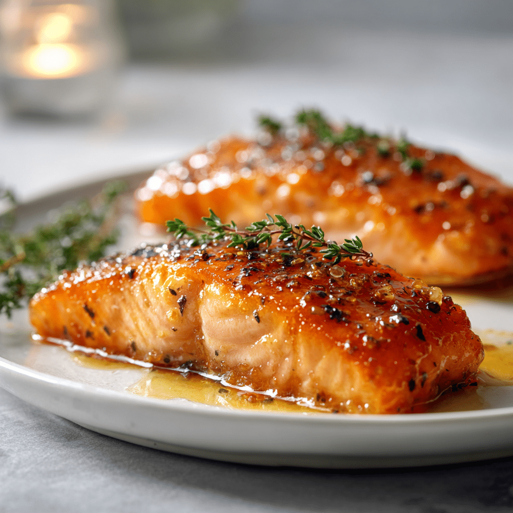 Lemon Honey Glazed Salmon Recipe - Recipe Image