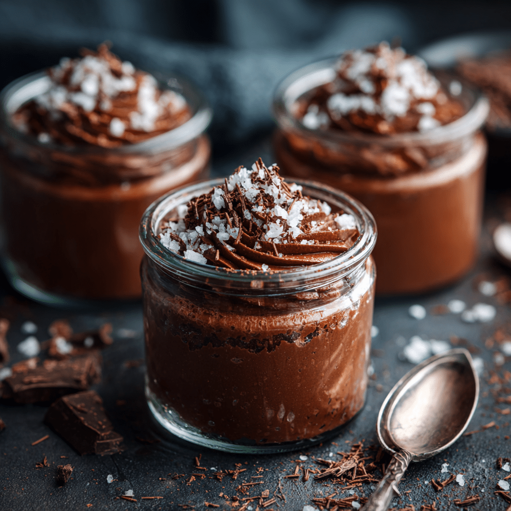 Chocolate Mousse with Sea Salt Recipe - Recipe Image