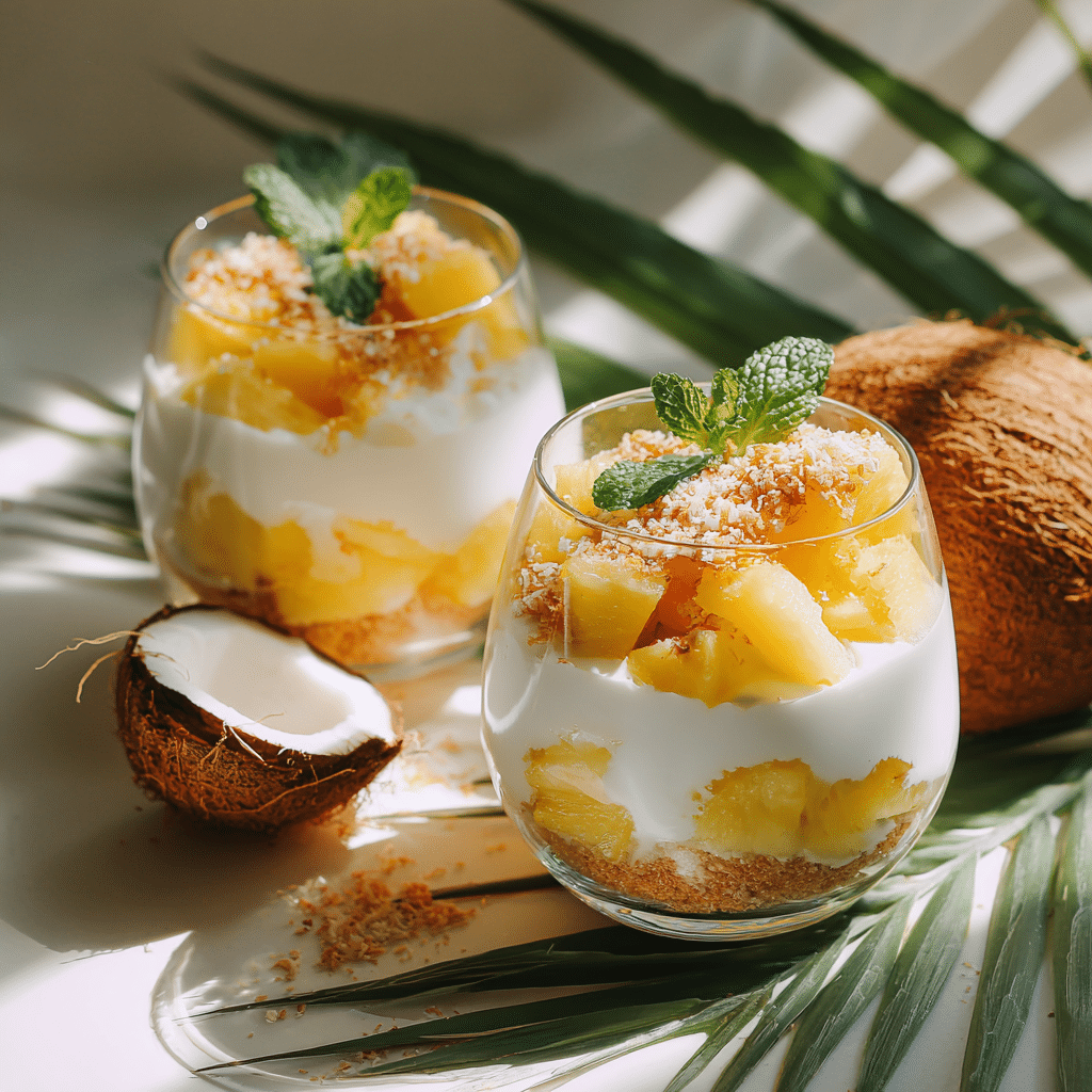 Coconut & Pineapple Dream Cups Recipe - Recipe Image