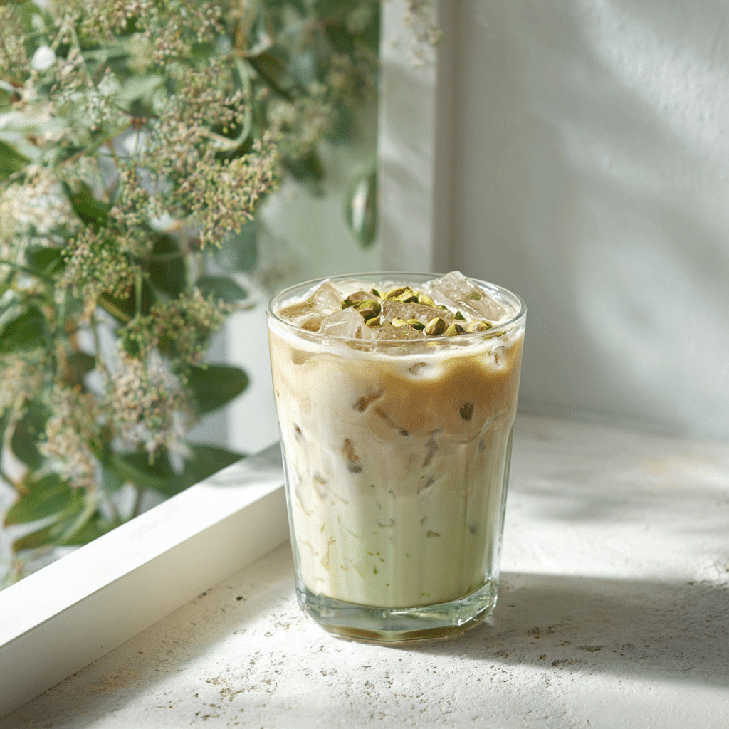 Pistachio Iced Latte - Recipe Image