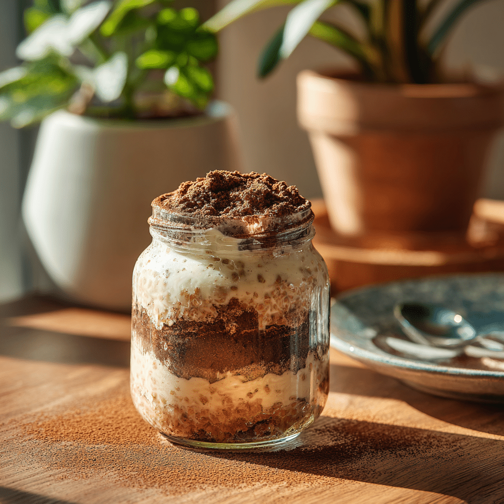 Tiramisu Overnight Oats - Recipe Image