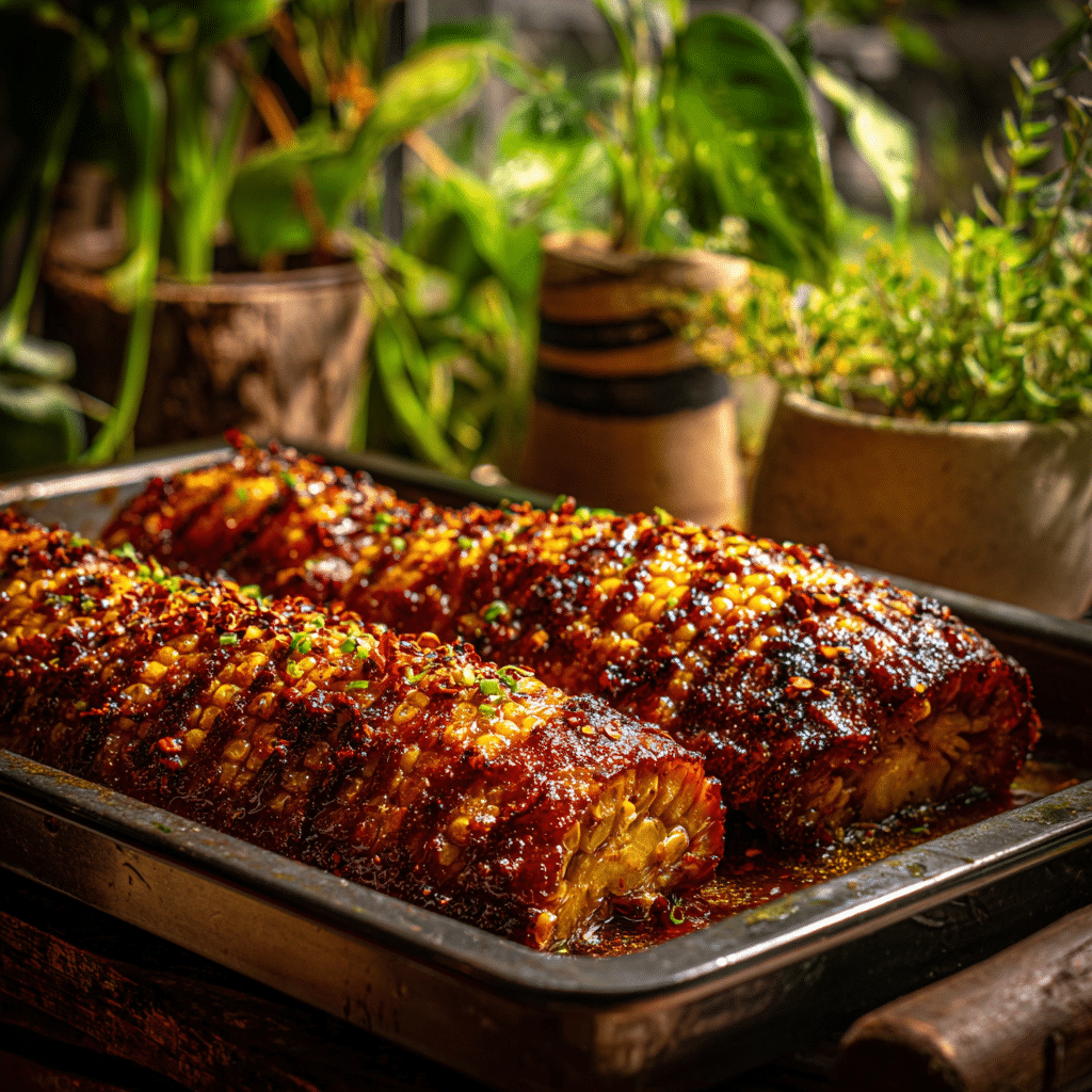 Honey Butter Corn Ribs - Recipe Image