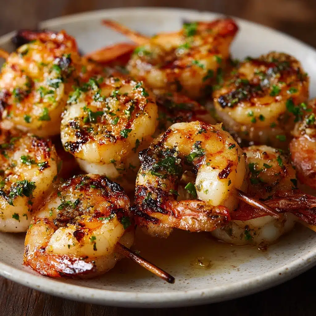 Grilled Lemon-Garlic Shrimp Skewers Recipe - Recipe Image