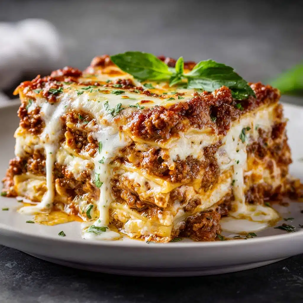 Classic Lasagna with Meat Sauce Recipe - Recipe Image