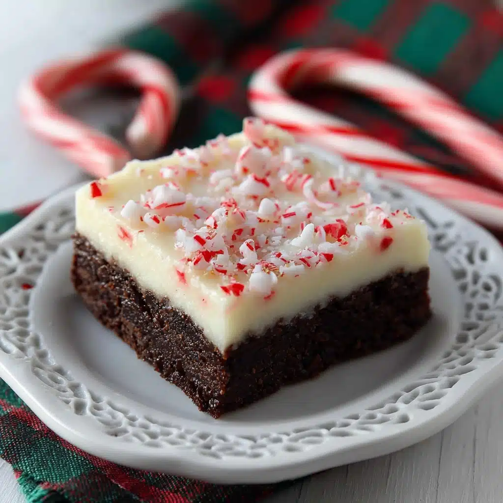 Peppermint Bark Brownies Recipe - Recipe Image
