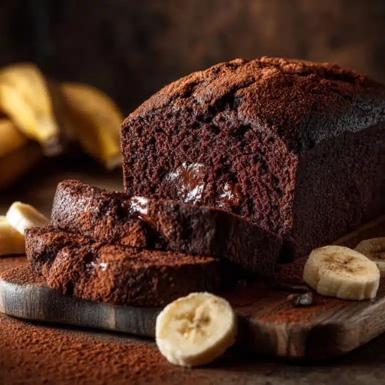 Dark Chocolate Banana Loaf Recipe