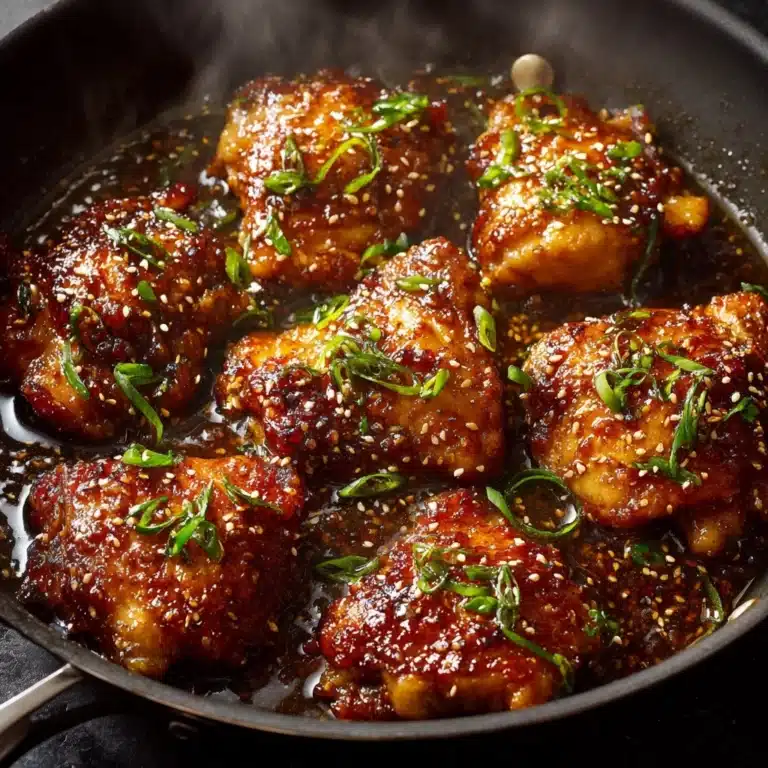 Honey Garlic Chicken Thighs Recipe