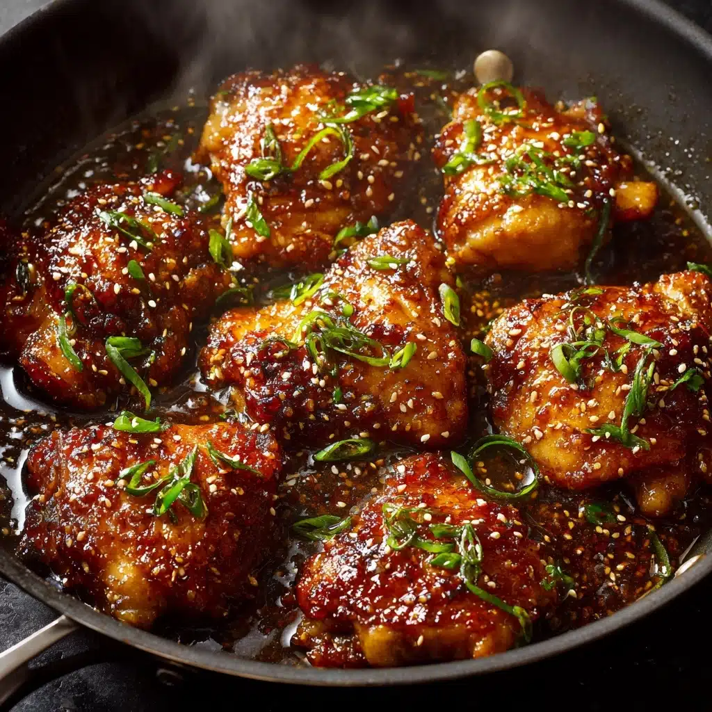 Honey Garlic Chicken Thighs Recipe