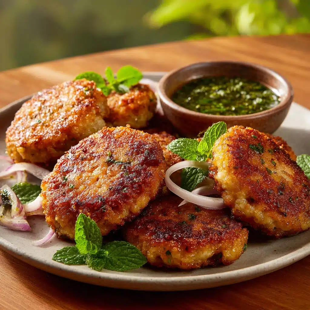 Shami Kebab with Mint Chutney Recipe - Recipe Image
