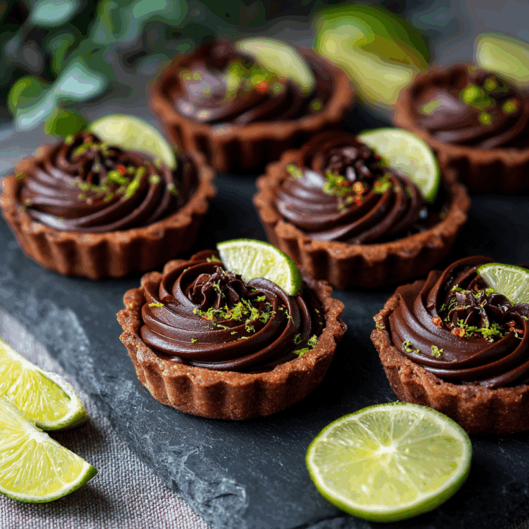 Chili Lime Chocolate Tarts (vegan & gluten-free) Recipe