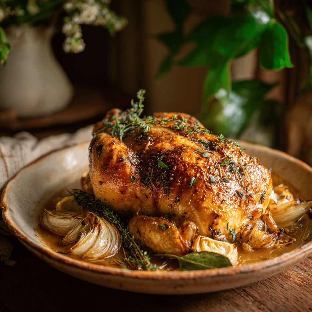Slow Cooker Roast Chicken Recipe - Recipe Image