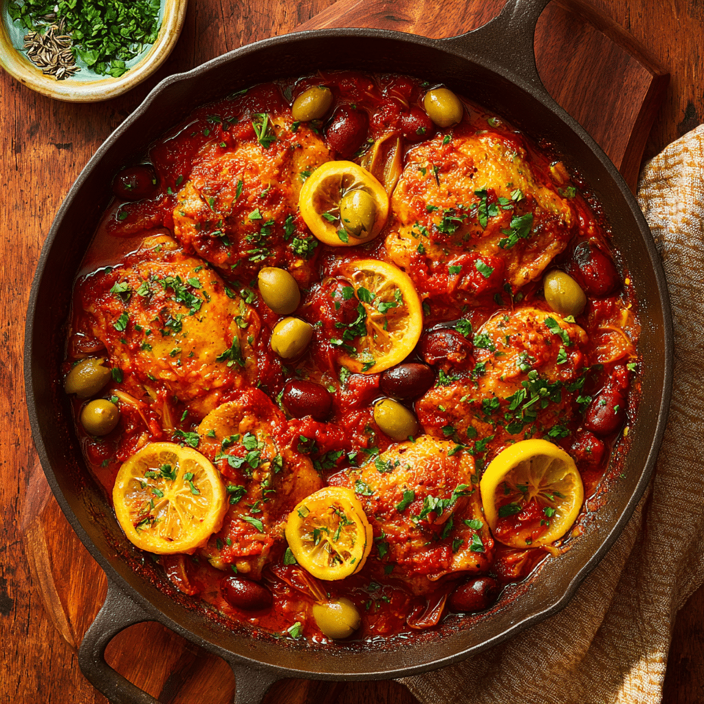 Mediterranean Chicken with Olives Recipe - Recipe Image