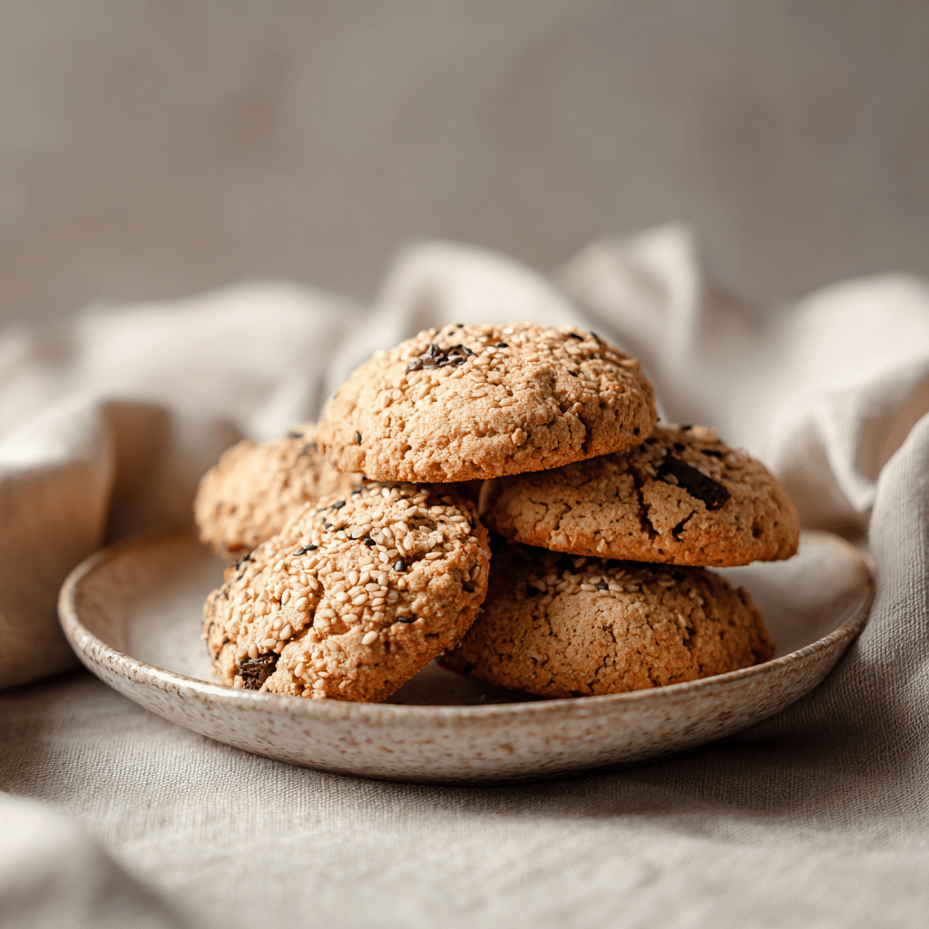 Tahini Chocolate Chunk Cookies