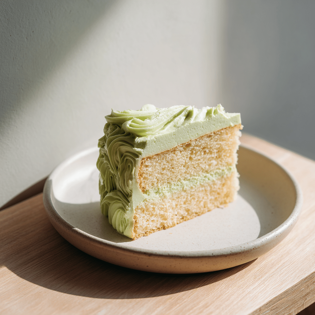 Vegan Matcha Vanilla Cake Recipe - Recipe Image