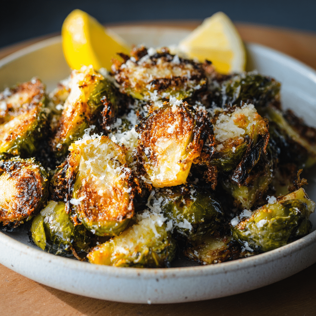 Parmesan Roasted Brussels Sprouts Recipe - Recipe Image