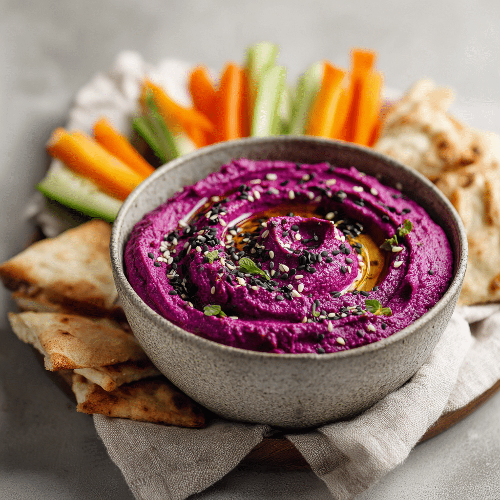 Purple Sweet Potato Hummus Recipe - Recipe Image